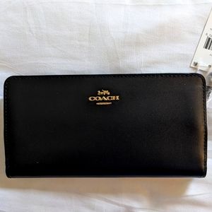 Coach Leather Skinny Wallet
